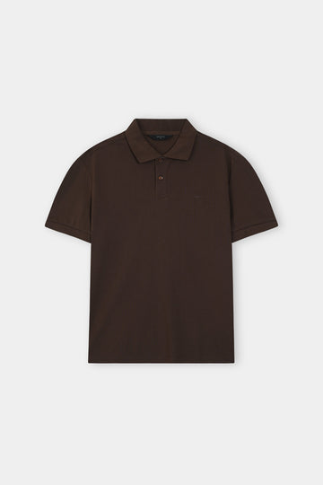Men’s Dark Brown Polo Shirt